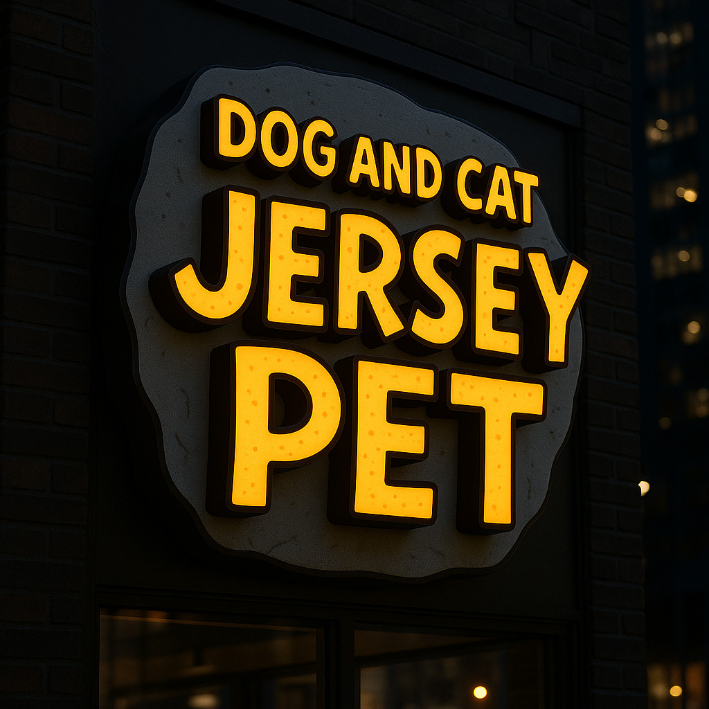 Jersey Pet LED Channel Letters – Custom Outdoor Storefront Business Sign 🐾