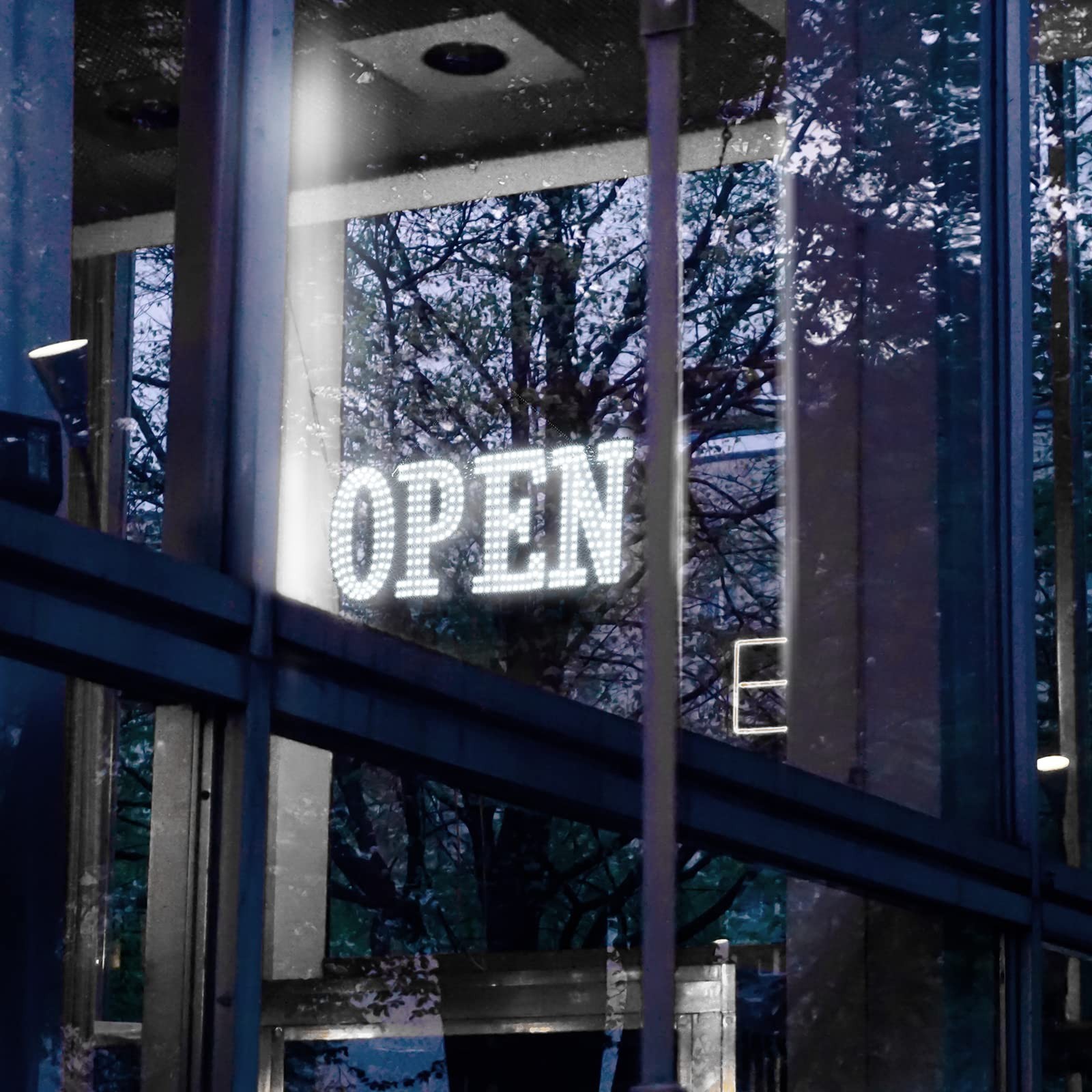 Kiiboler 40″x14″ LED Open Sign with Remote, 10 Level Brightness, Chain for