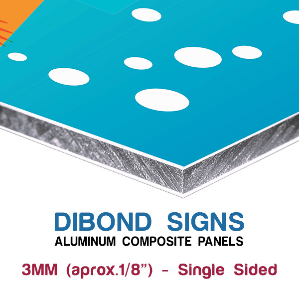 Custom Aluminum Composite Signs 3mm Dibond, Alcon, Alumicore, Jbond, Bebond
