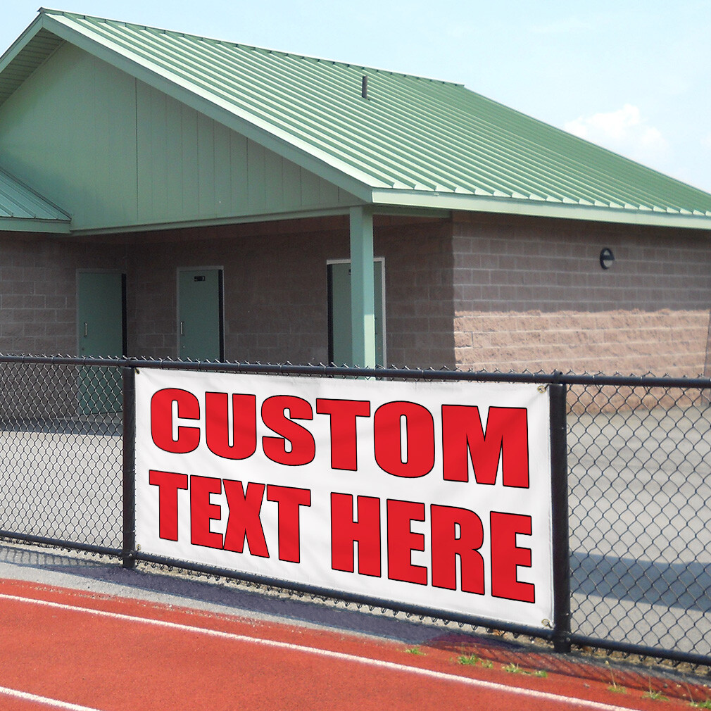 Vinyl Banner Multiple Sizes Custom Text Here Auto Body Shop Car Repair B Outdoor