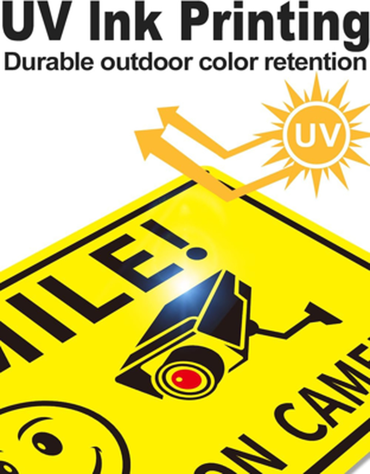 3-Pack Outdoor Security Surveillance Signs 8×12 Rust-Free Aluminum Camera Notice