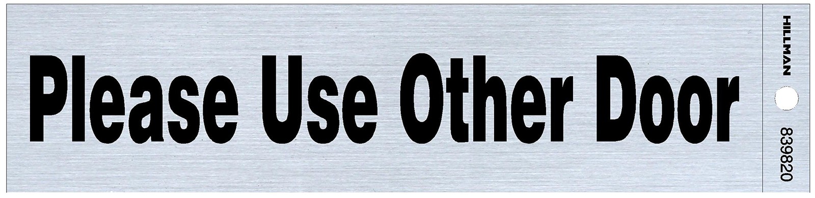 839820 Please Use Other Door SelfAdhesive Sign 2×8 Inch Wall Safety Notice