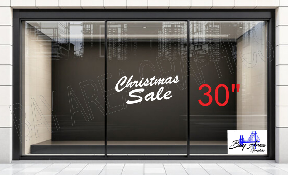 Christmas SALE Store Window Sign Vinyl Decal Oracal 651 Holiday Decoration 🎄.