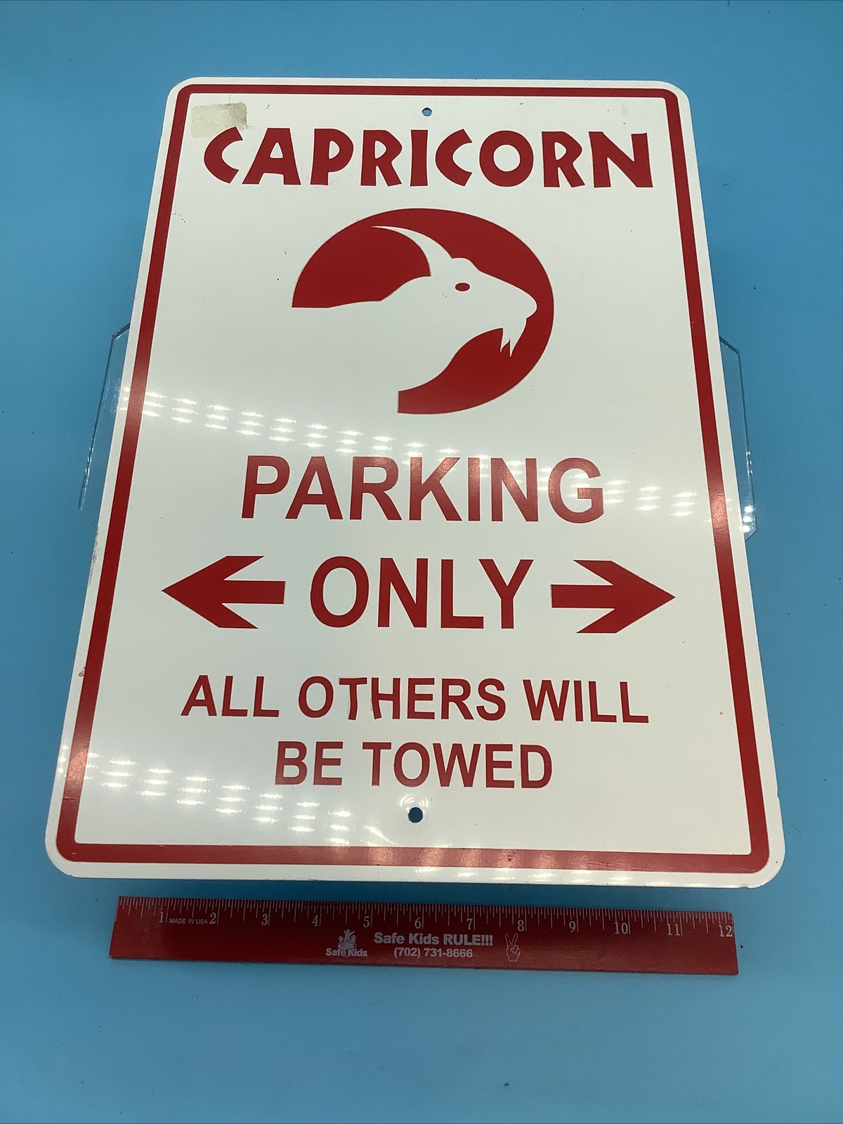 Capricorn PARKING ONLY 12×18 Aluminum Metal Sign M1
