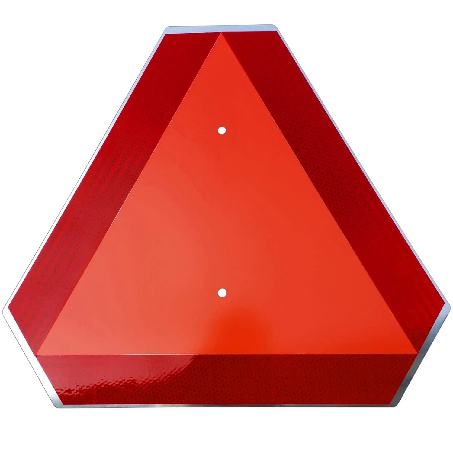 Slow Moving Vehicle Sign 14×16 Aluminum Reflective Triangle Golf Cart UTV Safety