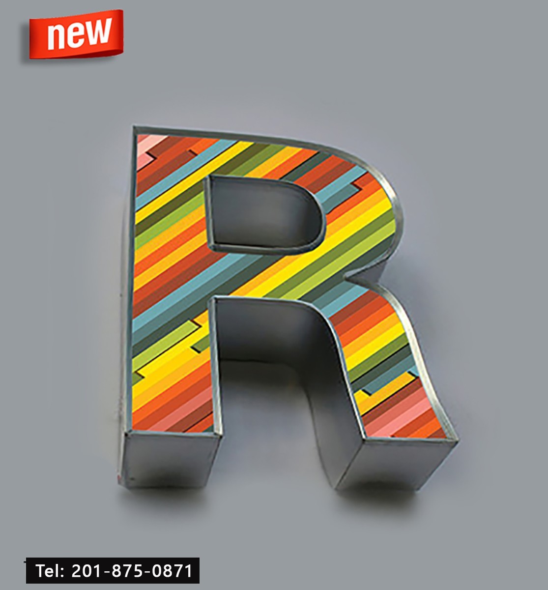 Custom made 3D Led Channel Letter Signs Storefront signage 20 Inches