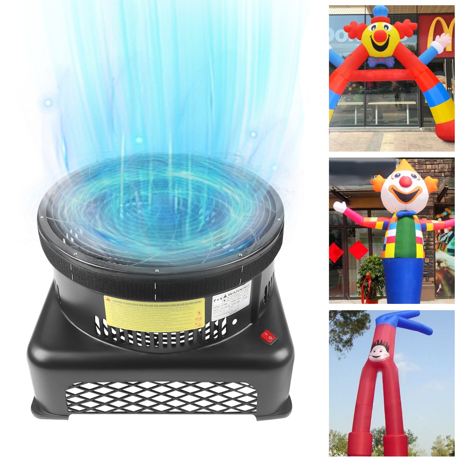 950W Powerful Electric Air Blower Air Blower Fan for Inflatable Dancer 420pa