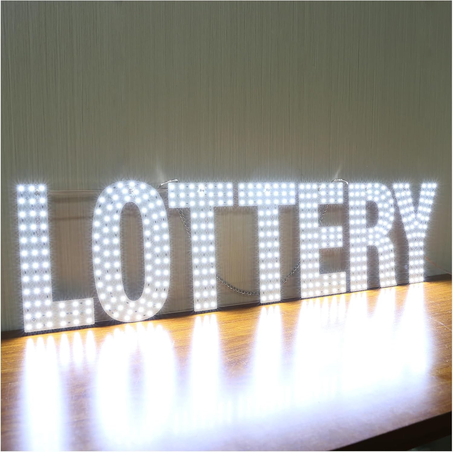 30″X10″ Bright LED Lottery Sign for Smoke Shops – High Visibility Window Display