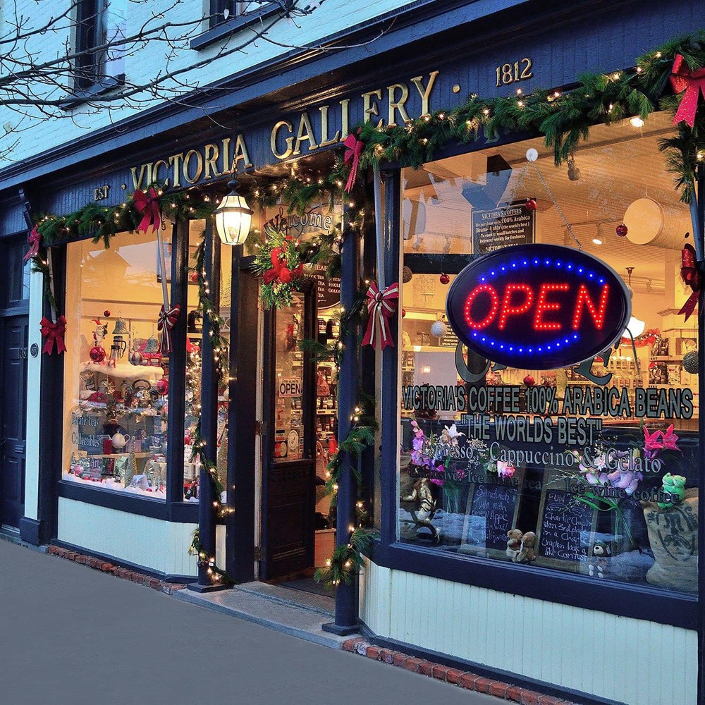 Animated Motion Ultra Bright OPEN Business Store LED Sign Neon Light with ON/OFF