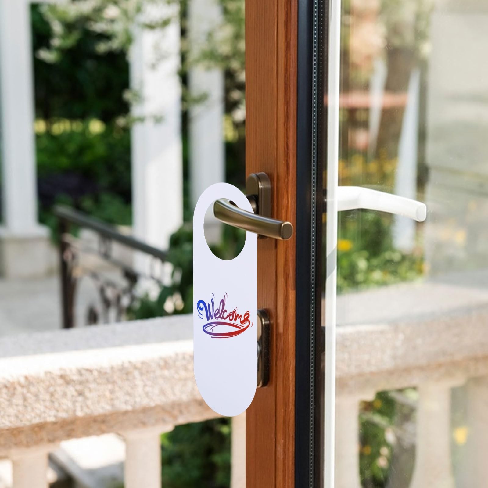 30PCS 9.06×3.54 Inch Blank Door Hangers, DIY Plastic Tags, Do Not Disturb