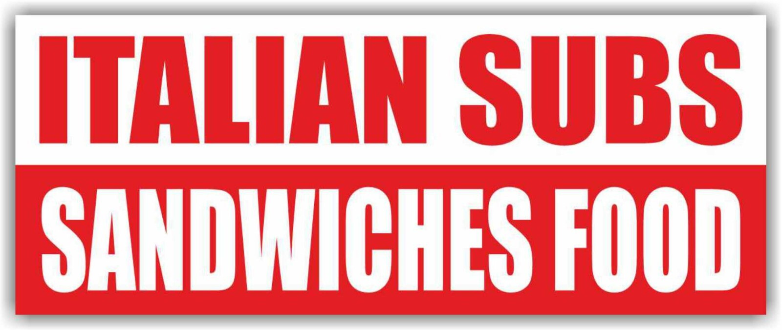 ITALIAN SUBS SANDWICHES FOOD Advertising Banner Vinyl Mesh Sign steak beef fair