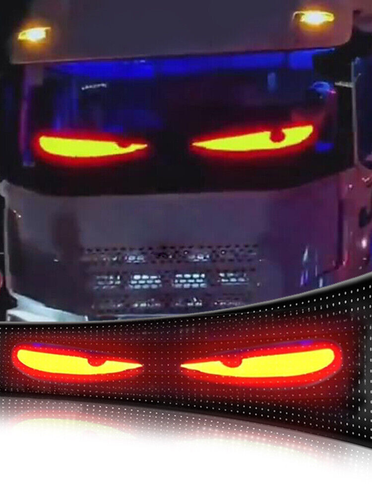 LED RGB Car Eye Sign Animation Matrix USB Panel DIY Programmable Bluetooth Pixel