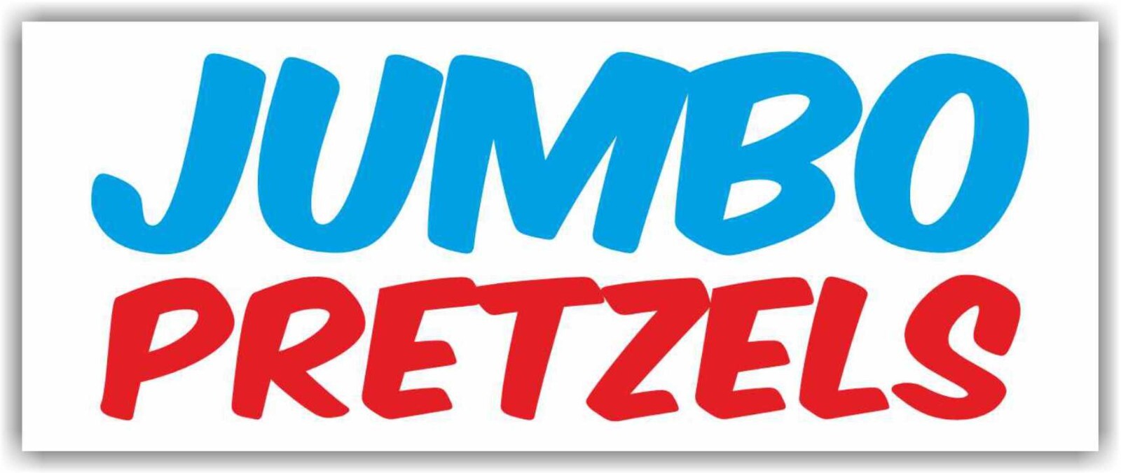 JUMBO PRETZELS Advertising Banner Vinyl Mesh Sign soft giant hot fresh delicious