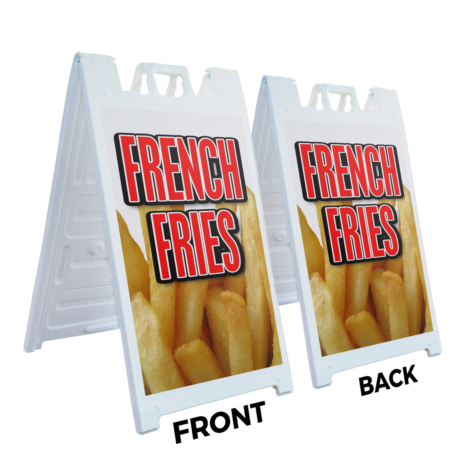 A-frame Sidewalk French Fries 24″ x 36″ Double Sided A-Frame Sidewalk Sign