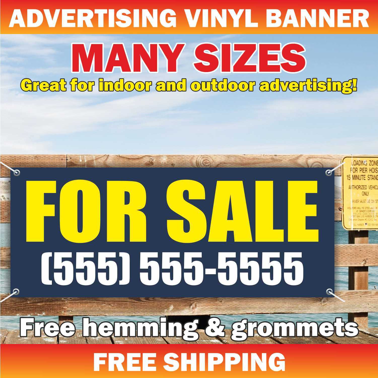 FOR SALE Advertising Banner Vinyl Mesh Sign Rental Office Space Rent Lease