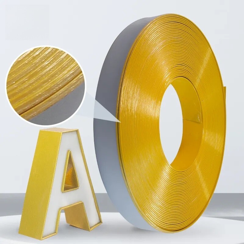 164ft 60mm / 80mm Aluminum Channel Letter Coil Handmade Sign-Making Trim Cap
