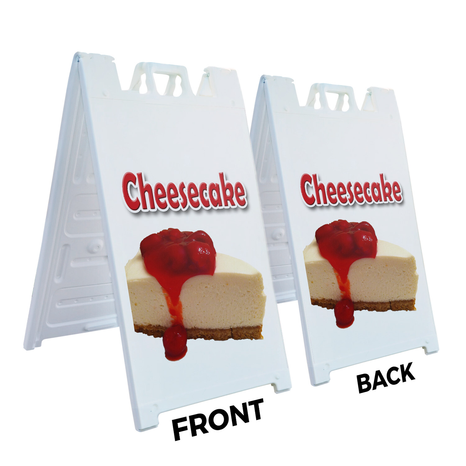 A-frame Sidewalk Cheesecake 24″ x 36″ Double Sided A-Frame Sidewalk Sign