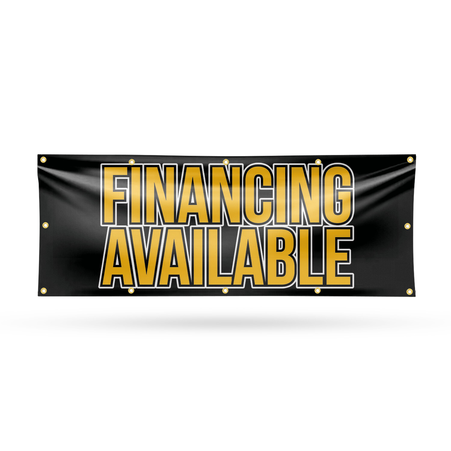 Financing Available Vinyl Banner Sign with Metal Grommets Heavy-Duty