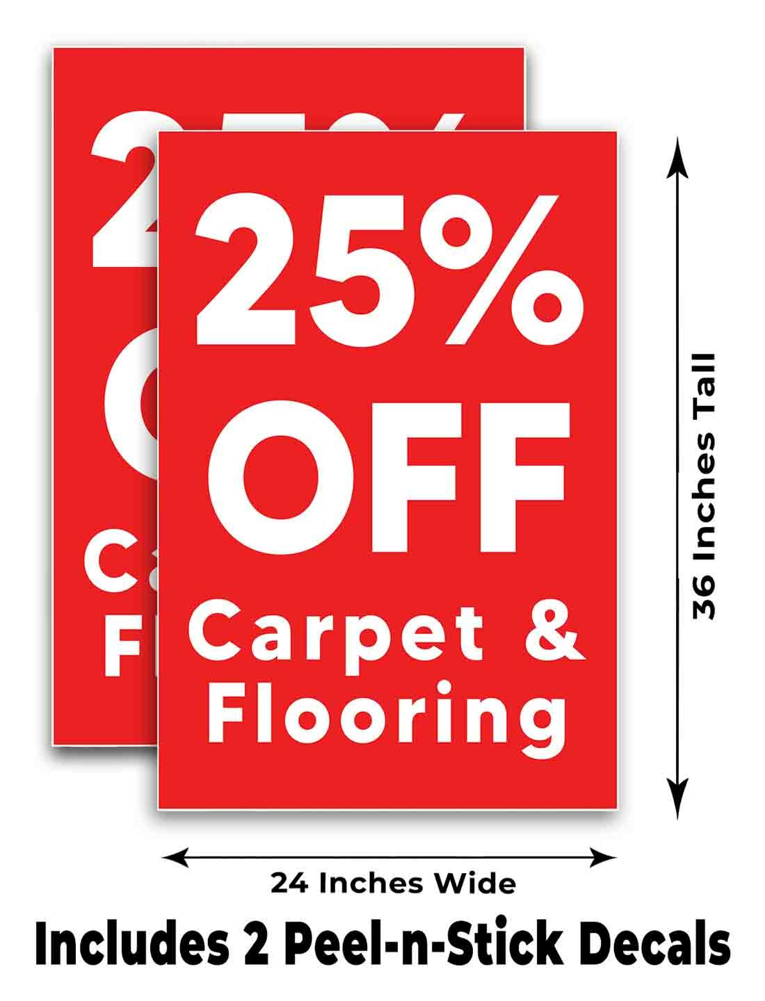 25% Off Carpet & Flooring Signicade 24×36 A Frame Sidewalk Sign Double Sided