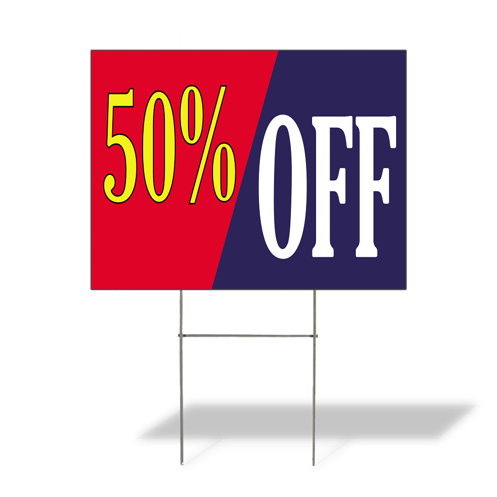 50% Off Outdoor Lawn Decoration Corrugated Plastic Yard Sign