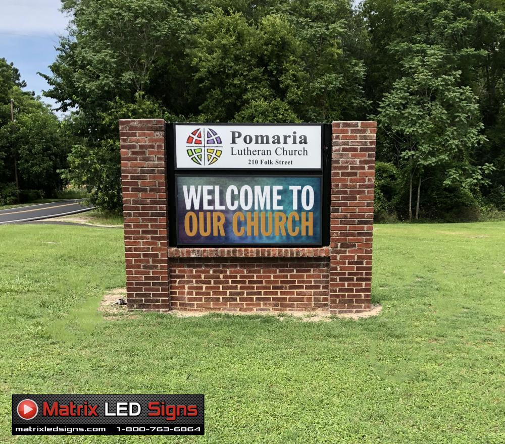 LED Sign Outdoor Full Color 1 Sided LED Programmable Message Digital Sign P6