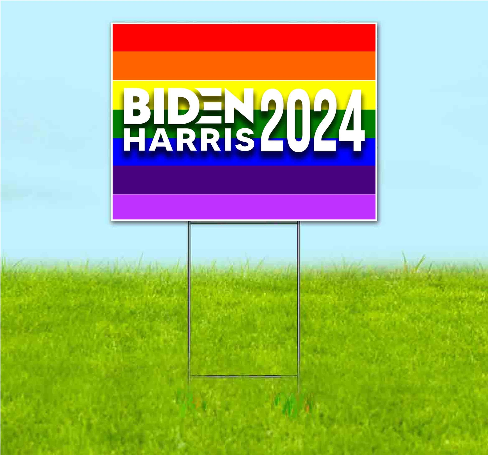 BIDEN HARRIS 2024 18×24 Yard Sign Bandit Lawn Advertising ELECTION DEMOCRAT