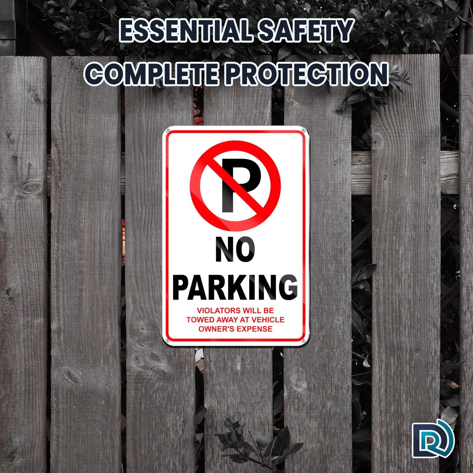 No Parking Sign, 8×12 Reflective Aluminum Private Property No Parking, Violat…