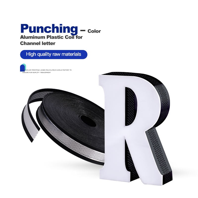 USA 108ft Black Aluminum Plastic Coil with Edge for Channel Letter Making Signs