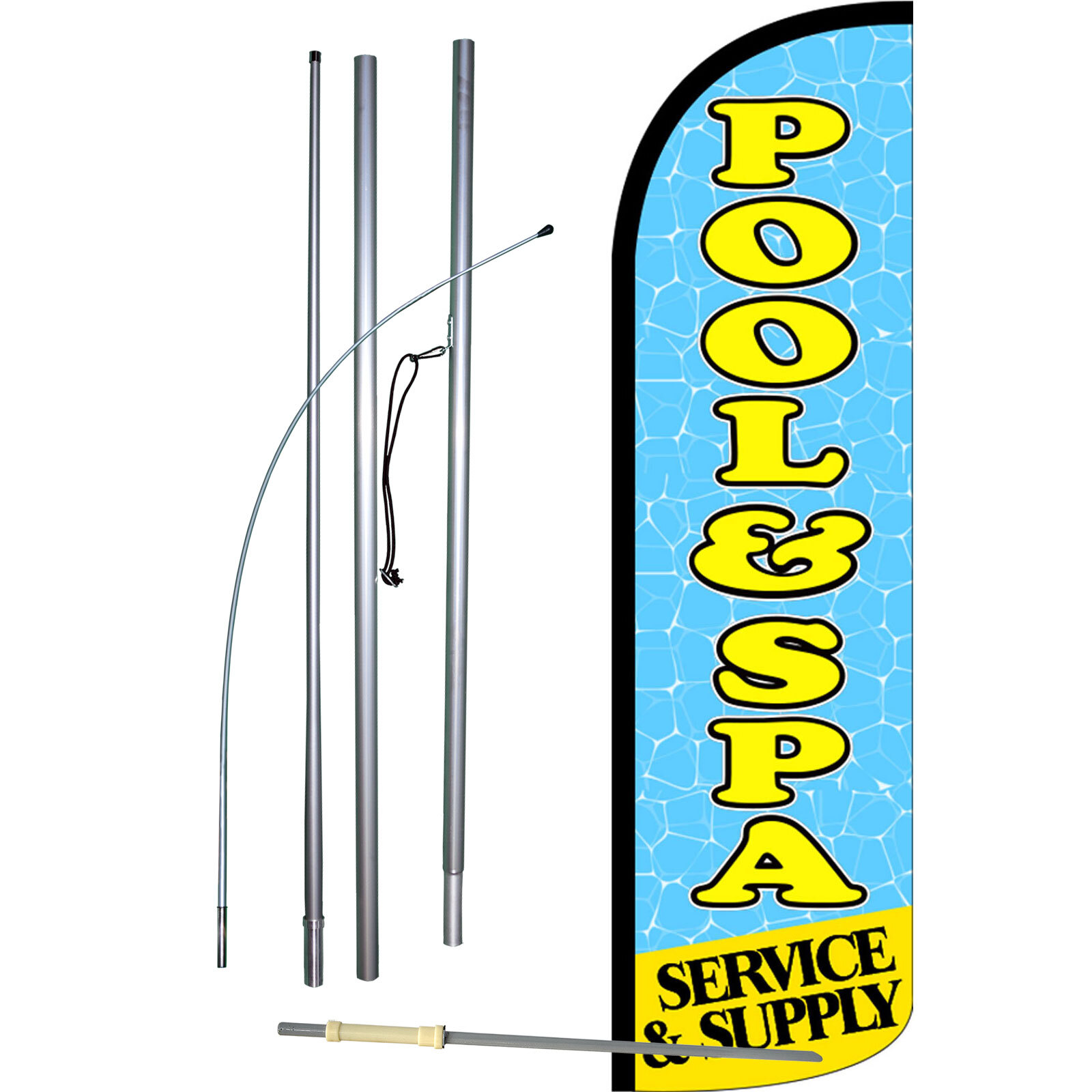 Pool & Spa Complete Swooper Flag Bundle