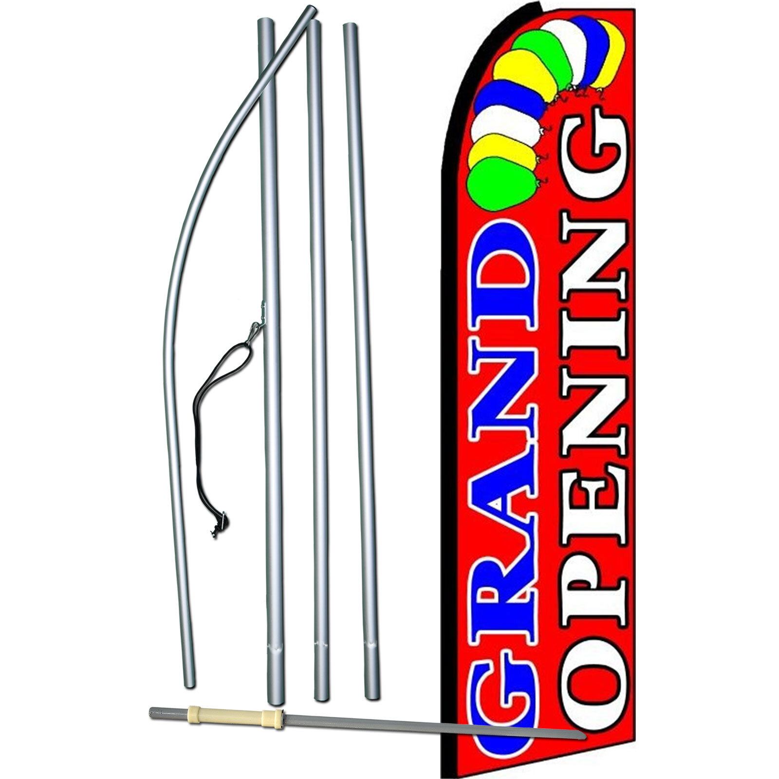 Grand Opening Complete Swooper Flag Bundle