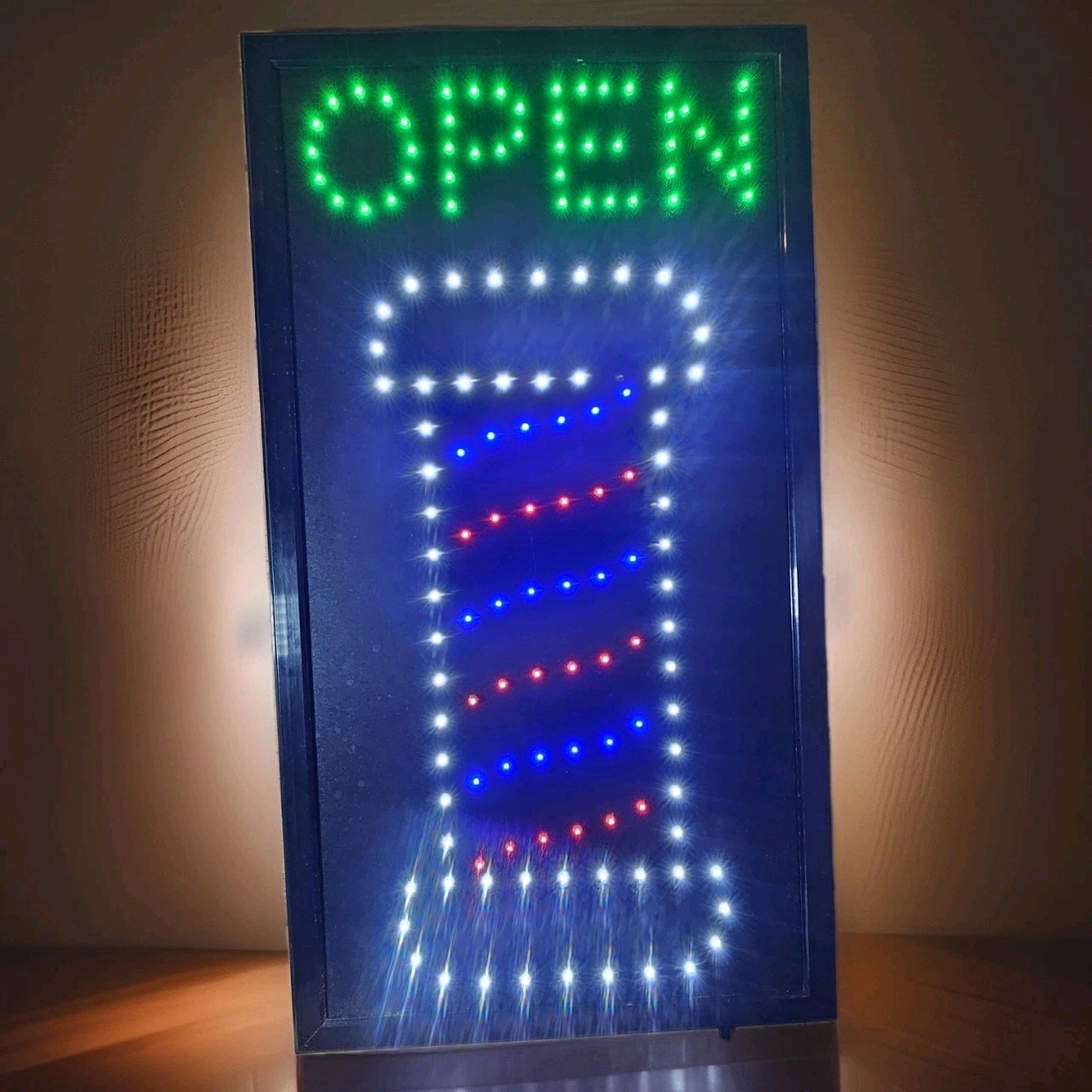 Barber Shop Pole Neon LED, Business, Store,Hair Salon,Beauty Salon Sign Display