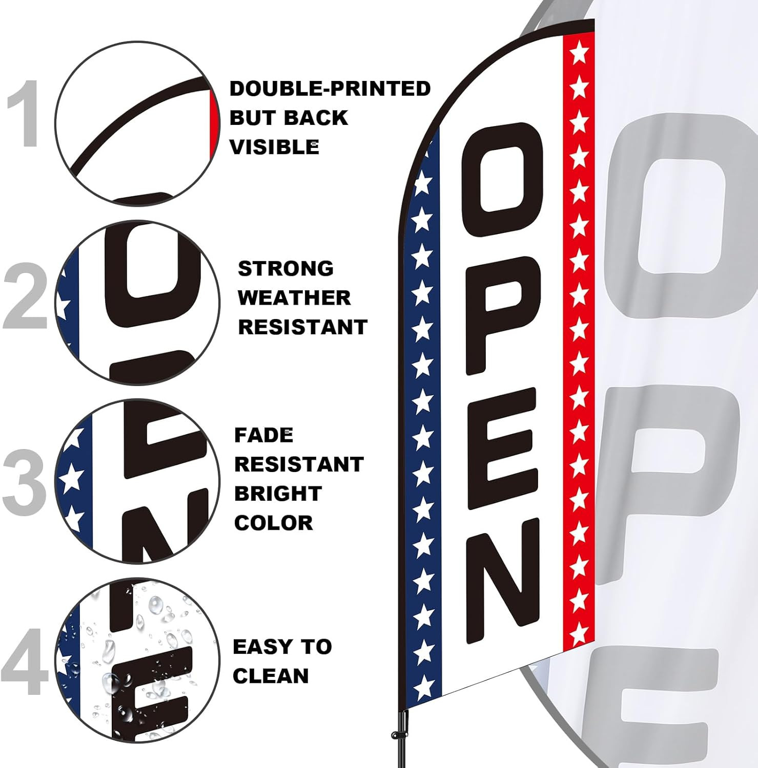 3 Pcs Used Cars Flag 7 X 5.4 Ft Car Auto Dealer Swooper Feather Flags Kits Set A
