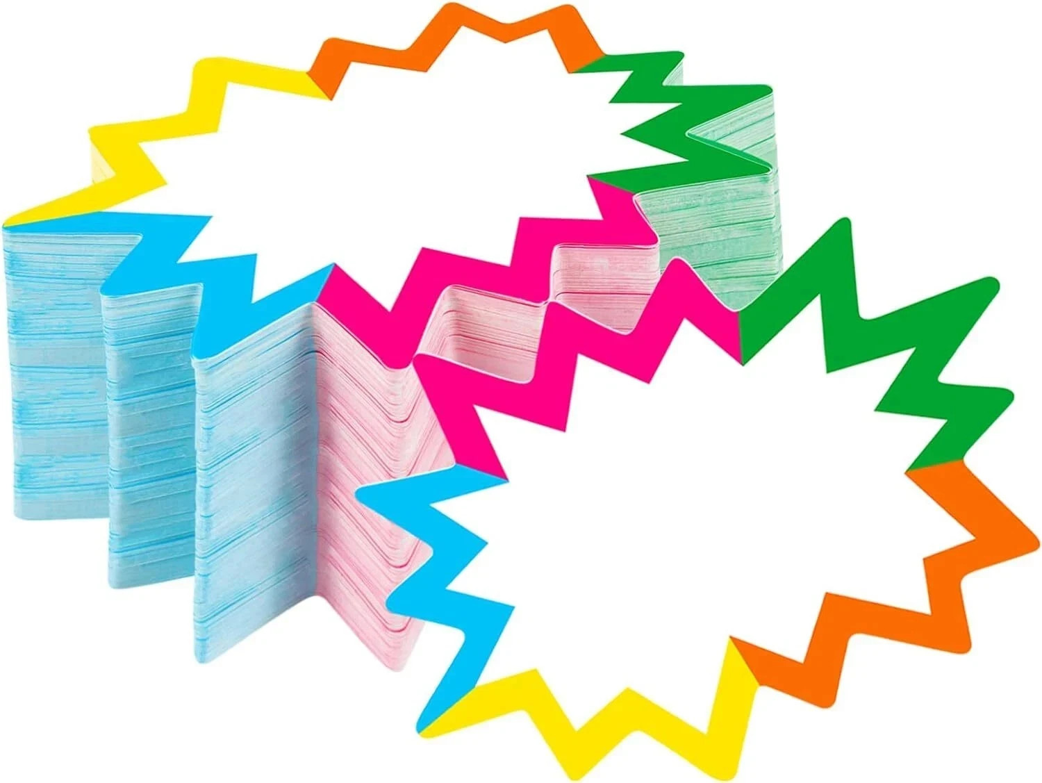 200 Pcs Blank Star Burst Retail Sale Signs Price Label Tags for Garage Sales