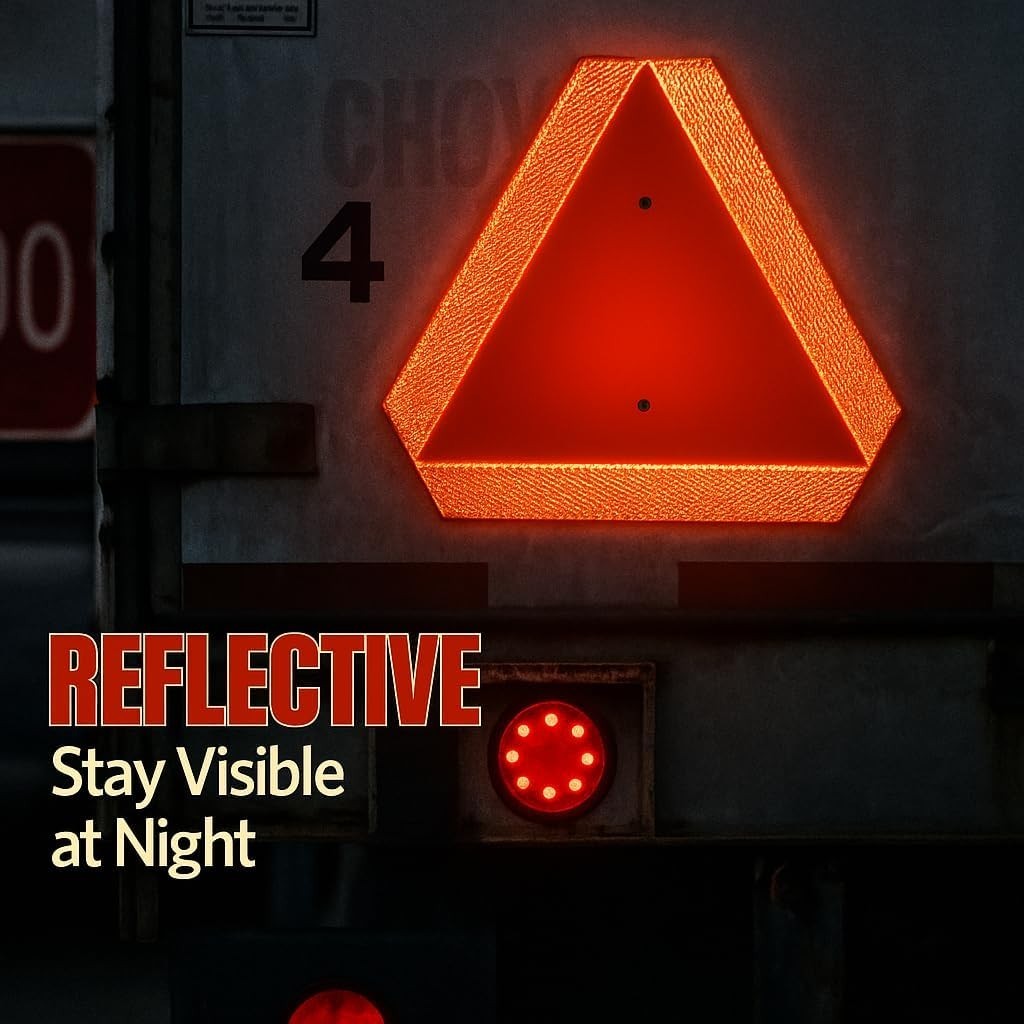 Slow Moving Vehicle Sign, Rust free Aluminium Slow Moving Vehicle Triangle si…