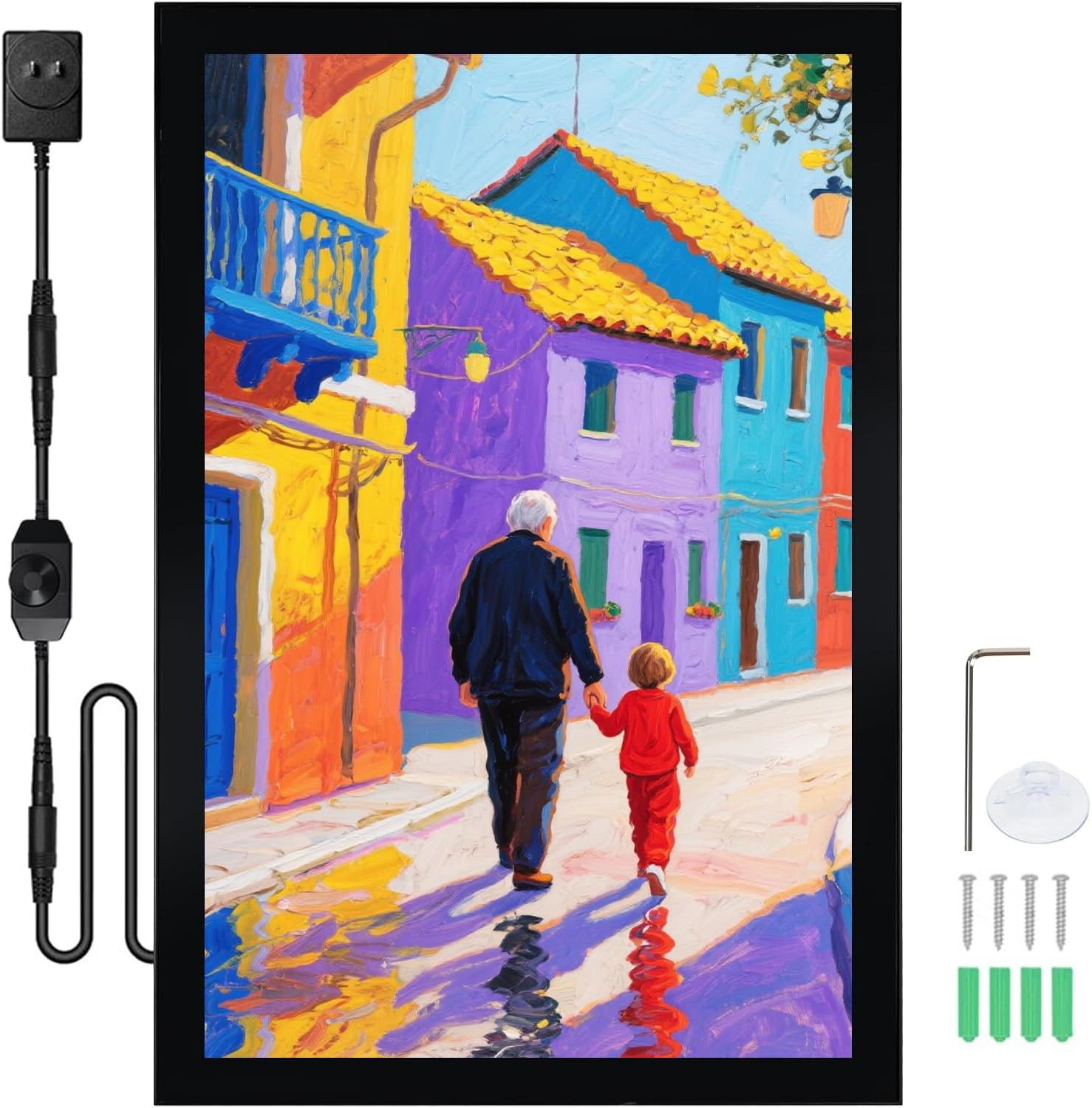 LED Backlit Poster Frame 24×36 Inch with Dimmer – Perfect for Home & Office