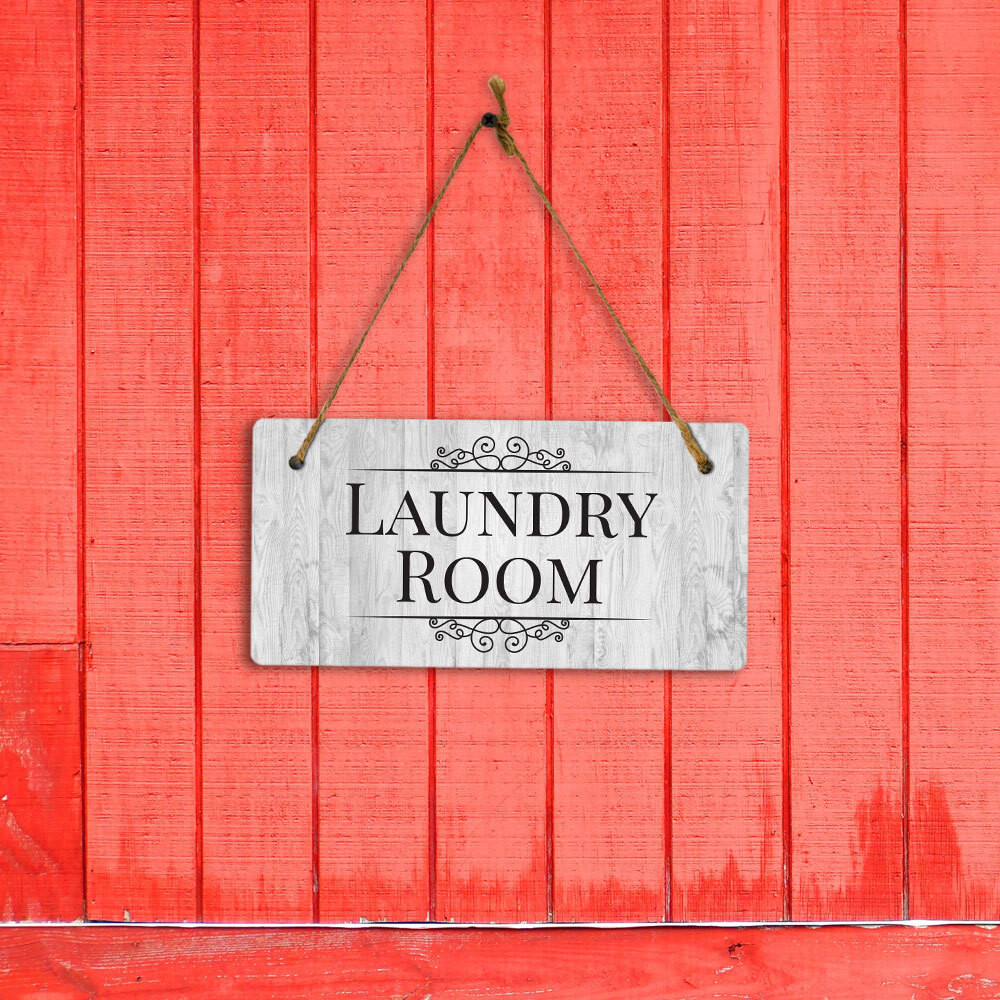 Laundry Room 5×10 Hanging Wall or Door Sign