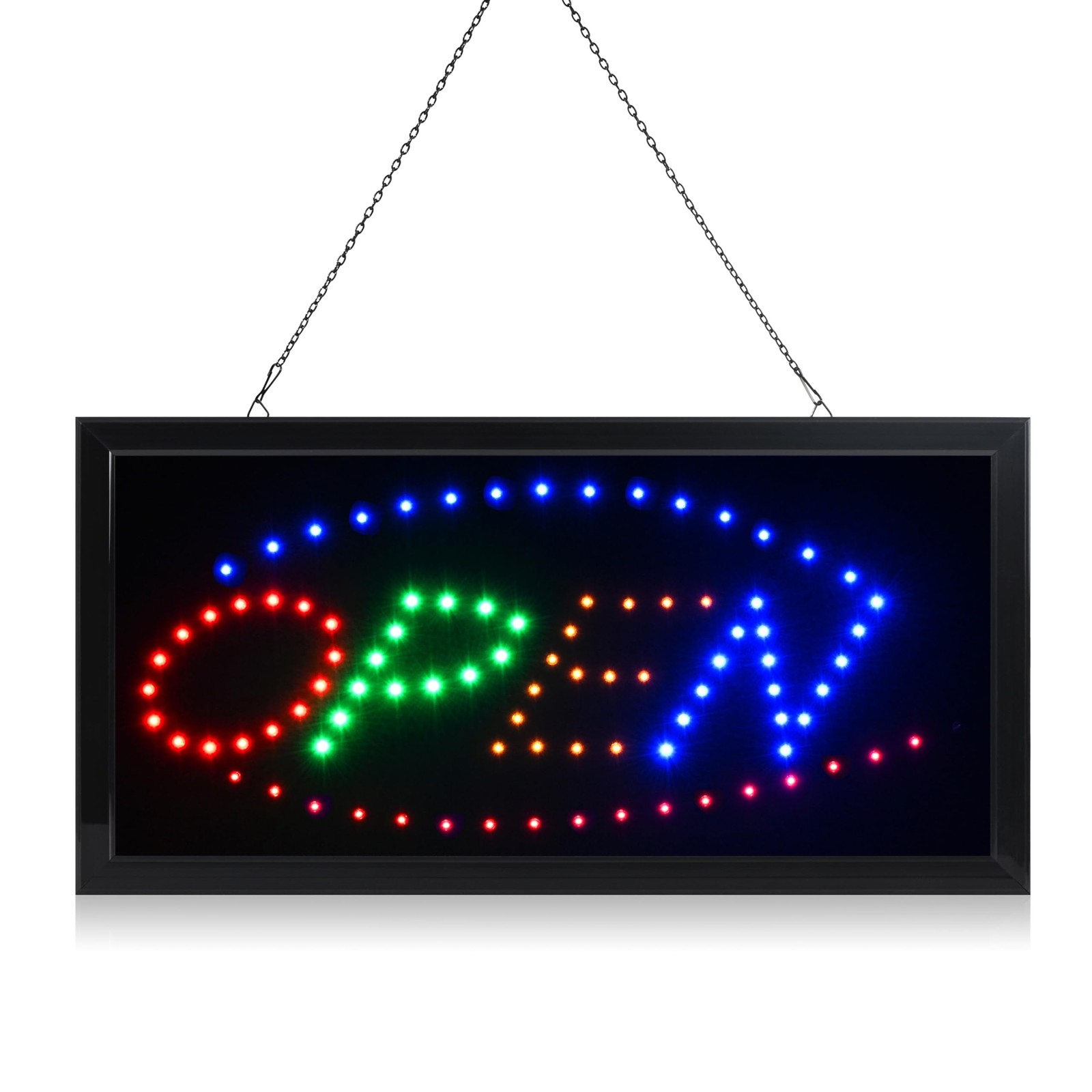 LED Neon Light Open Sign With Animation On/off and Power On/Off two Switchs f…