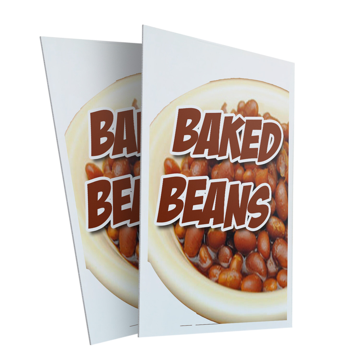 A-frame Sidewalk Baked Beans 24″ x 36″ Double Sided A-Frame Sidewalk Sign