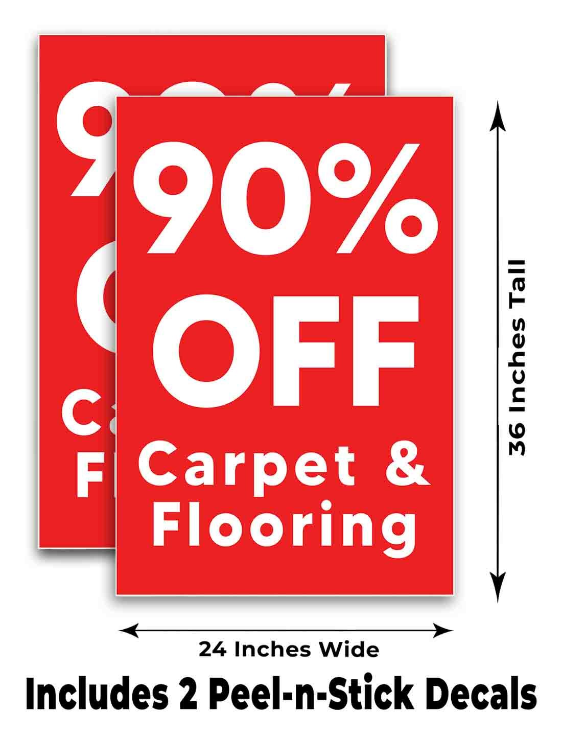 90% Off Carpet & Flooring Signicade 24×36 A Frame Sidewalk Sign Double Sided