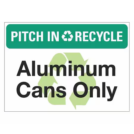 Lyle Lcu1-0113-Ed-Pk5_14X10 Pitch In & Recycle, Pitch In & Recycle Aluminum