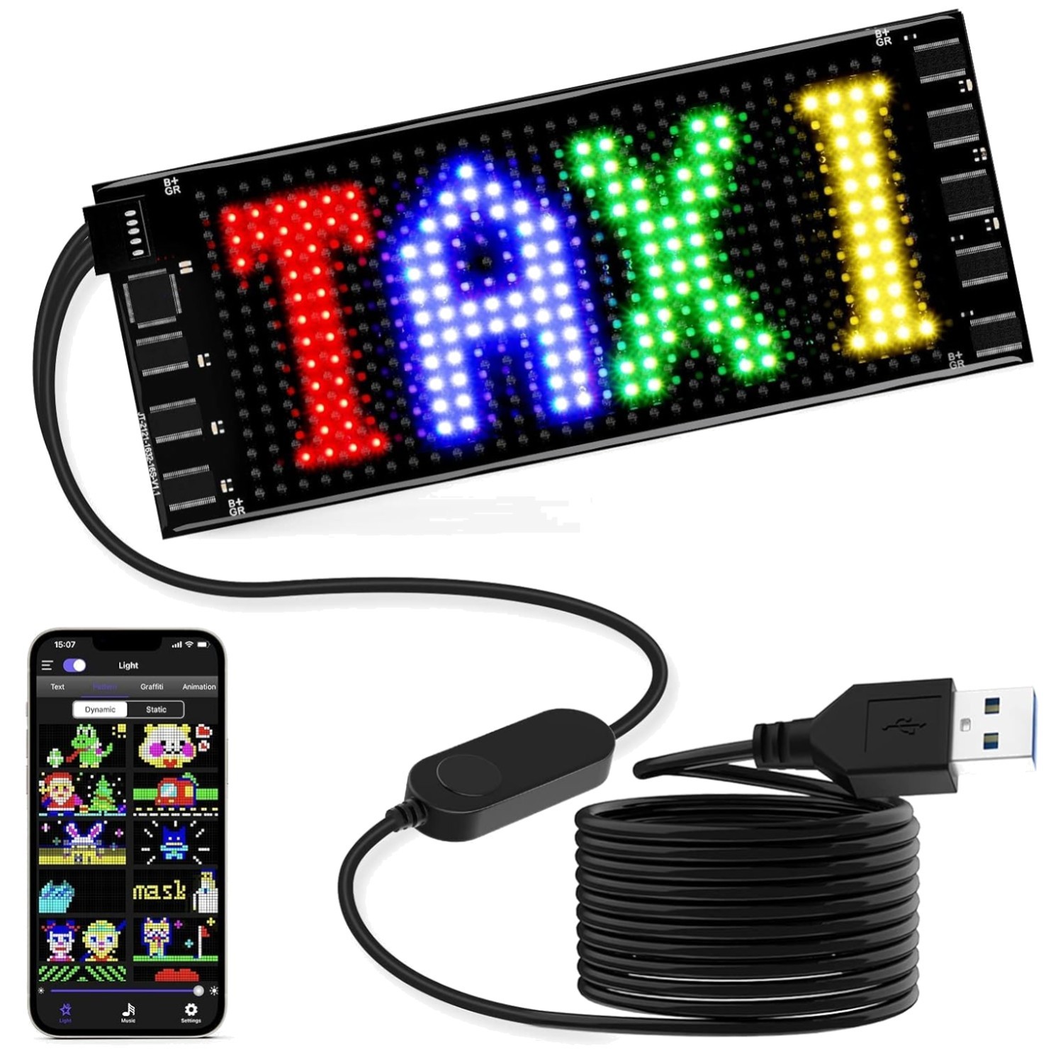 Smart App Control LED Sign for Parties
