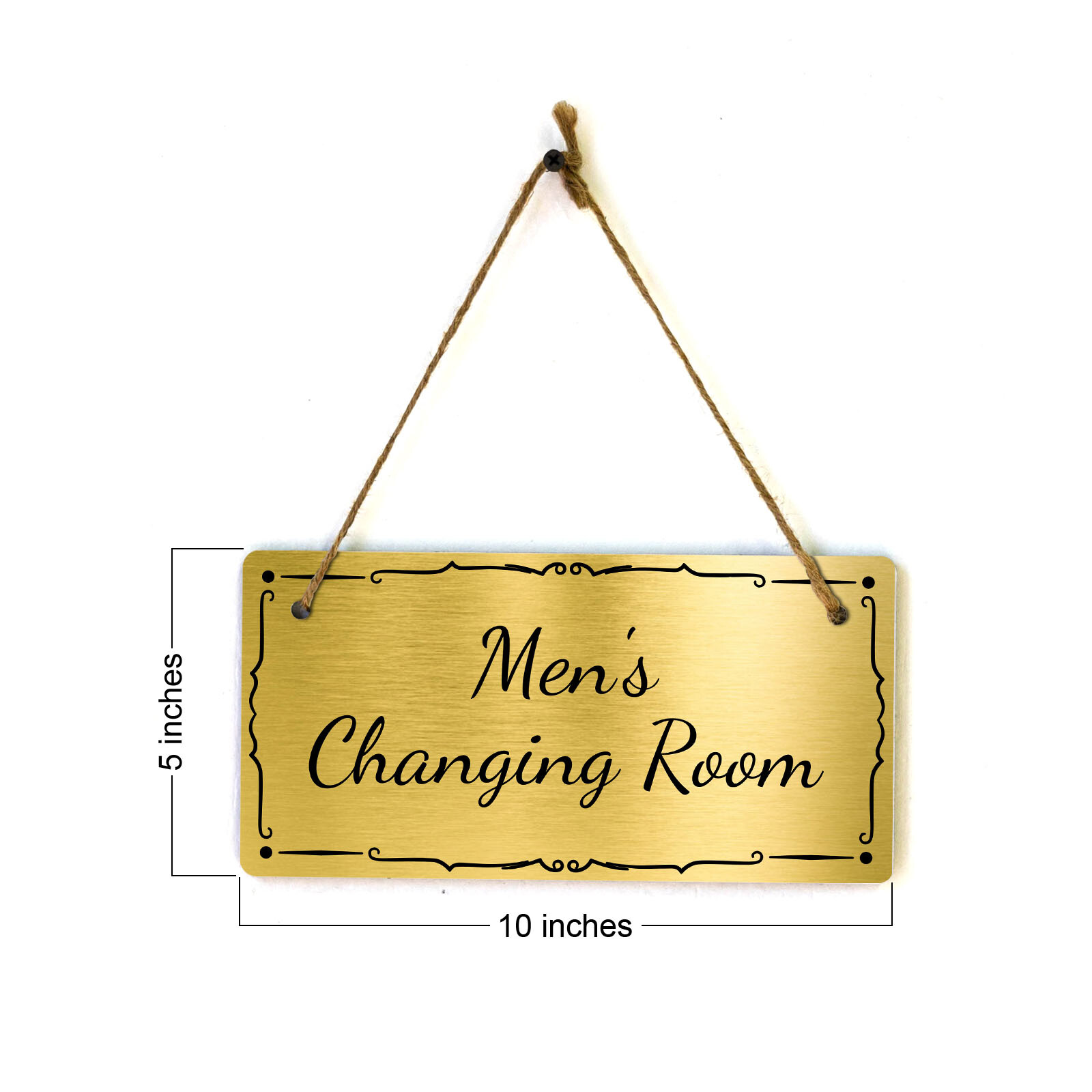 Men’s Changing Room 5×10 Hanging Plus Wall or Door Sign | Home & Office Décor