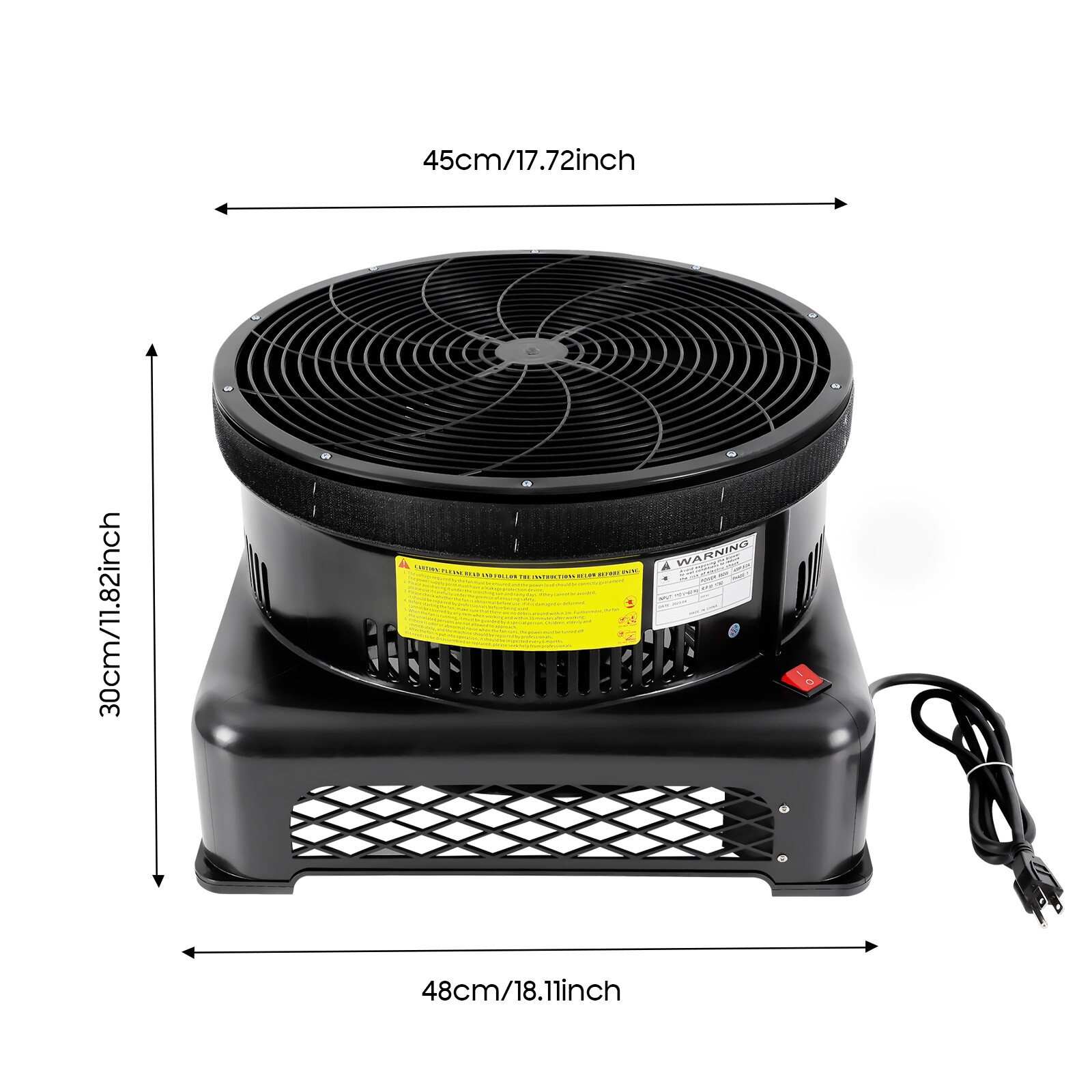550W Air Blower Fan For Inflatable Wind Dancer Dancing Tube Man Puppet Fly Guy