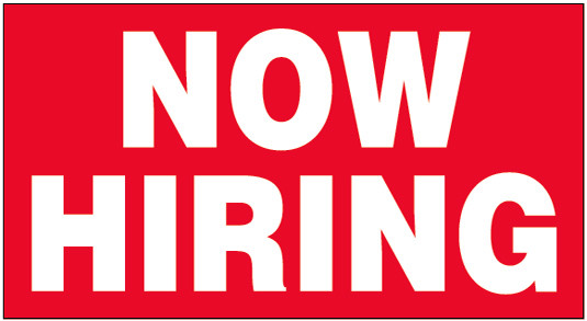 18×36 Inch NOW HIRING Vinyl Banner Sign – rb2L