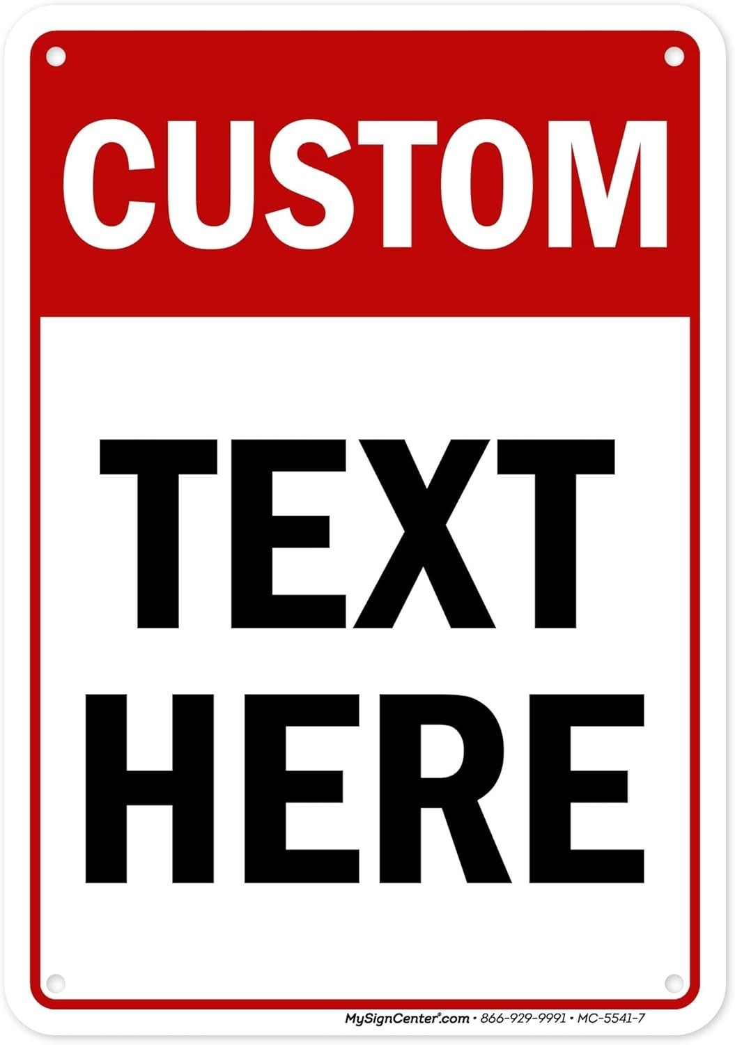 Custom Sign, Custom Sign for Business, Indoor/Outdoor use. 7×10 Inches, Rust …