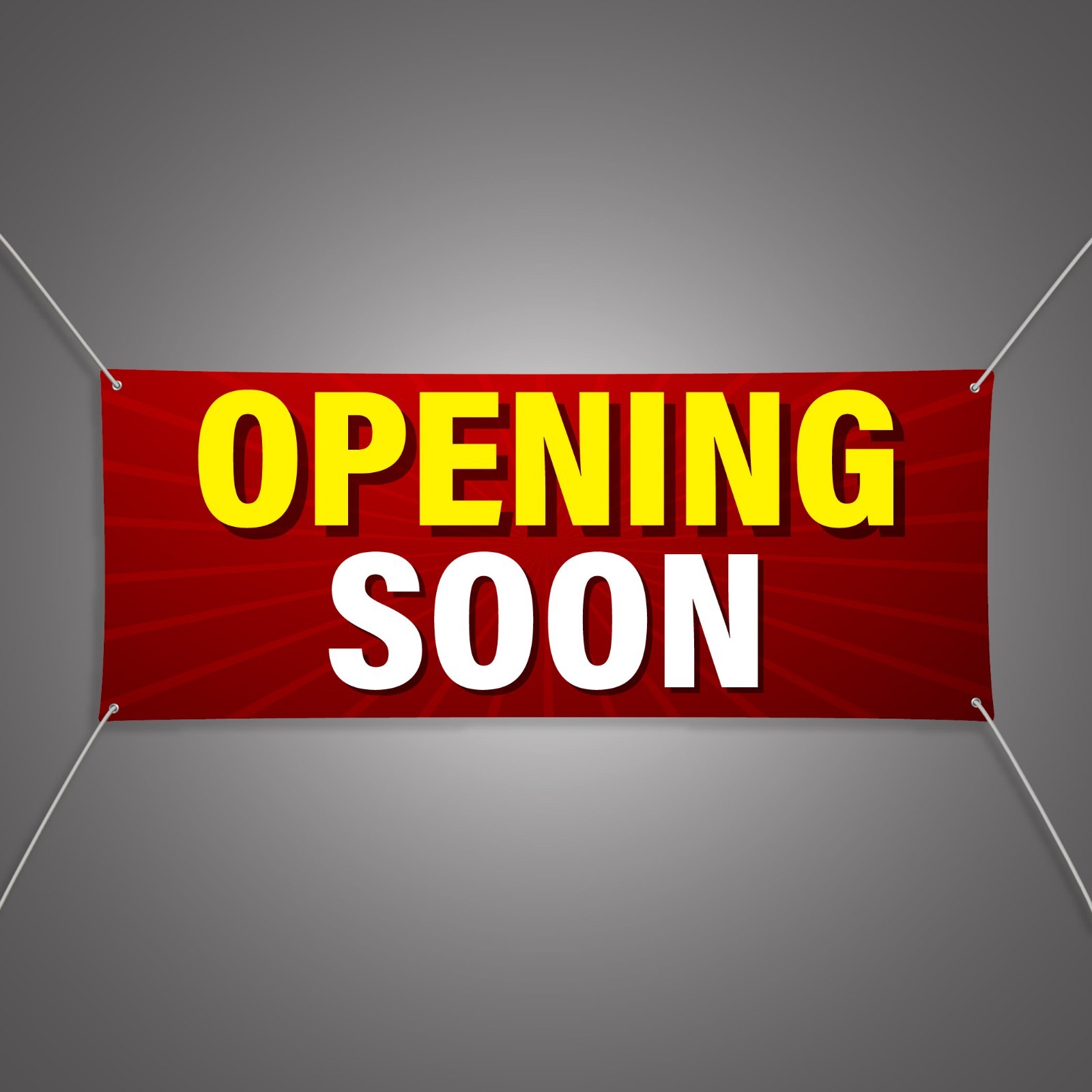 OPENING SOON Banner 13oz Vinyl | Ready-Made Indoor Outdoor Business Sign