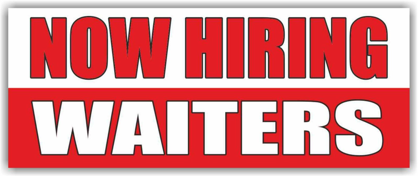 NOW HIRING WAITERS Advertising Banner Vinyl Mesh Sign Flag ahora contratando