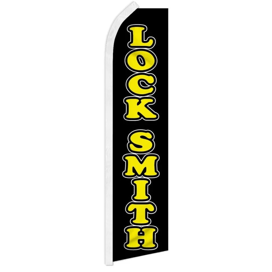 Locksmith Swooper Advertising Banner Flag for Car Home Locksmith Services