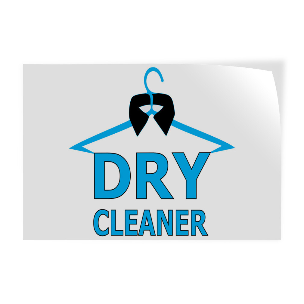 Decal Stickers Dry Cleaner Business B Vinyl Store Sign Label Business