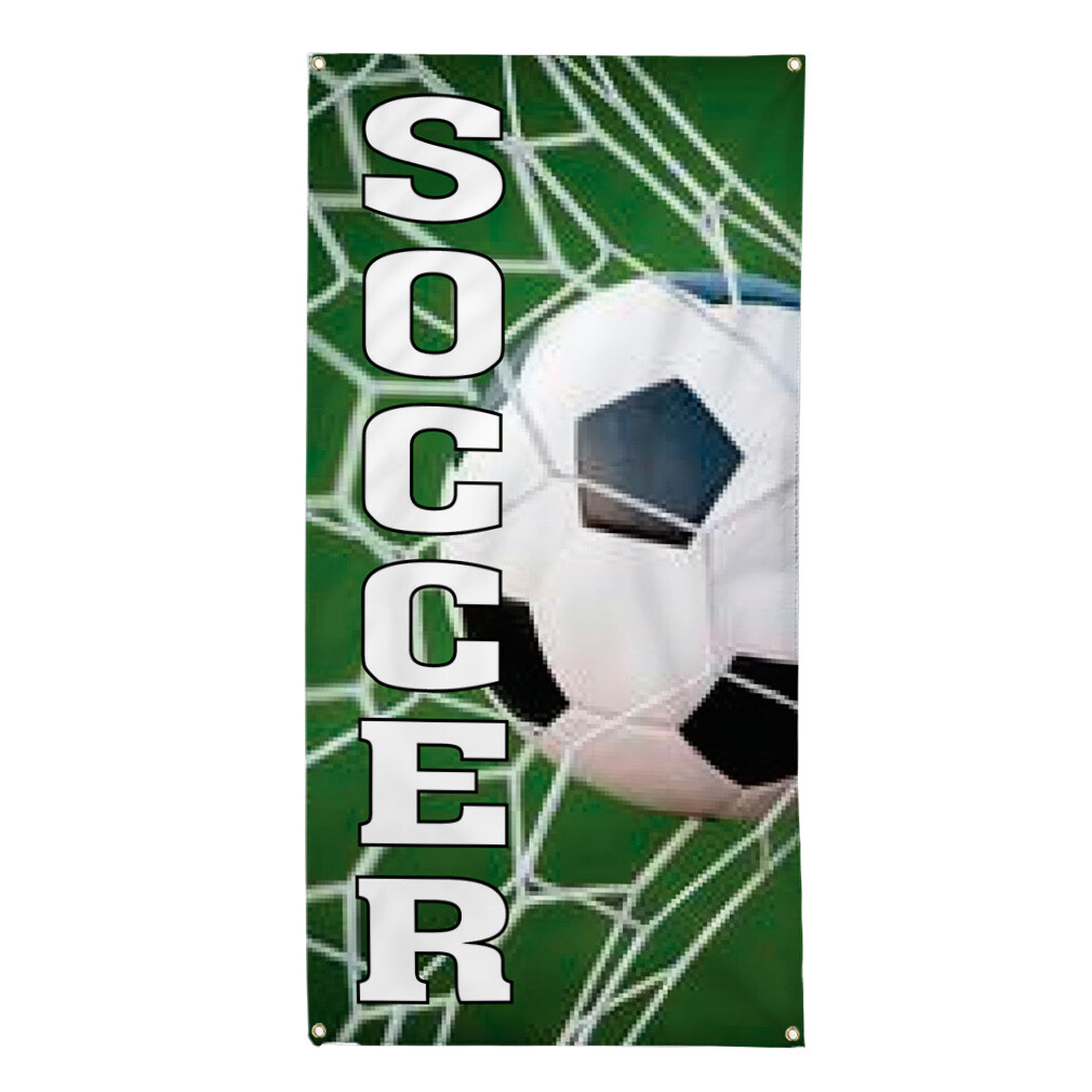 Vertical Vinyl Banner Multiple Sizes Soccer Sports Lifestyle Outdoor
